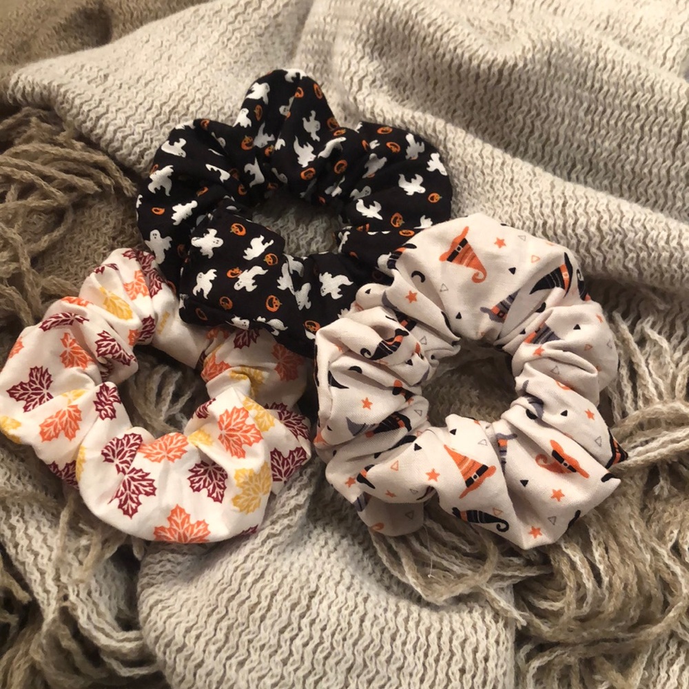 Fall scrunchies